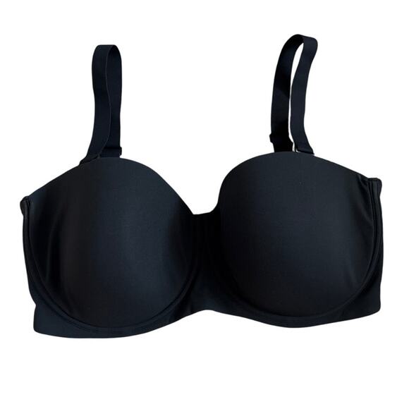SKIMS Fits Everybody Strapless / Strap Bra in Onyx Size 38DDD - Picture 4 of 12